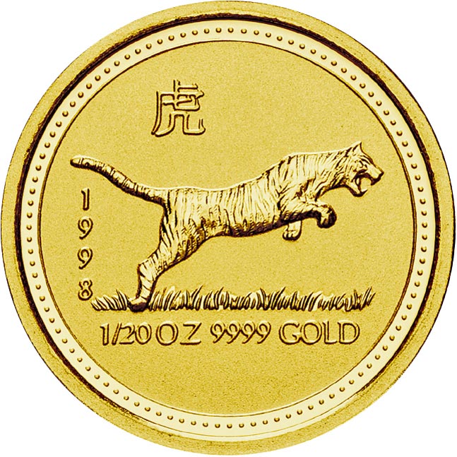 1998 YEAR OF THE TIGER GOLD SERIES 1