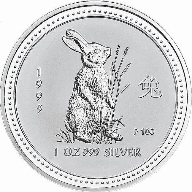 1999 YEAR OF THE RABBIT SILVER SERIES 1