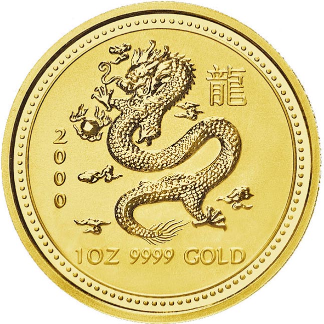 2000 YEAR OF THE DRAGON GOLD LUNAR SERIES I