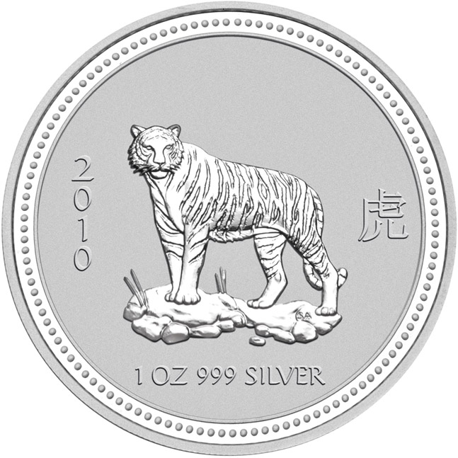 2010 YEAR OF THE TIGER SILVER SERIES 1