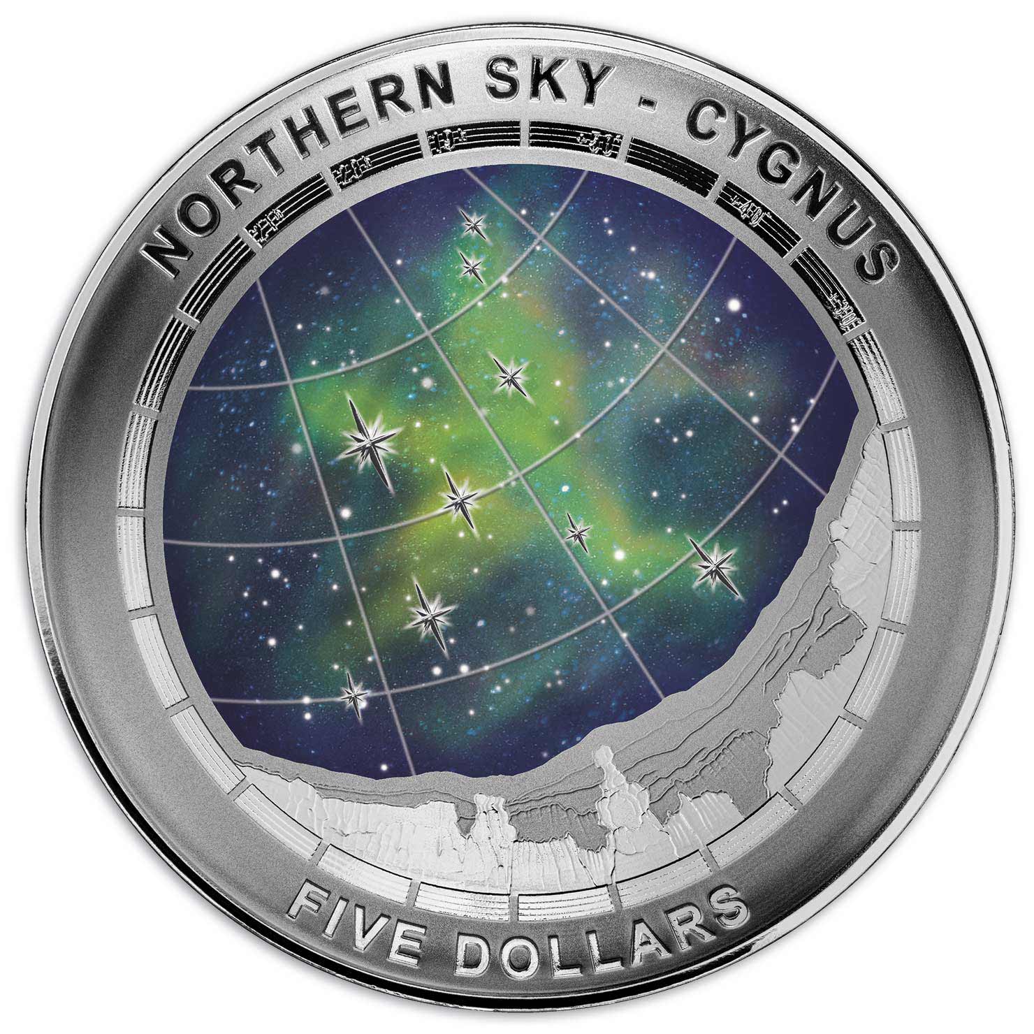 northern sky cygnus coin