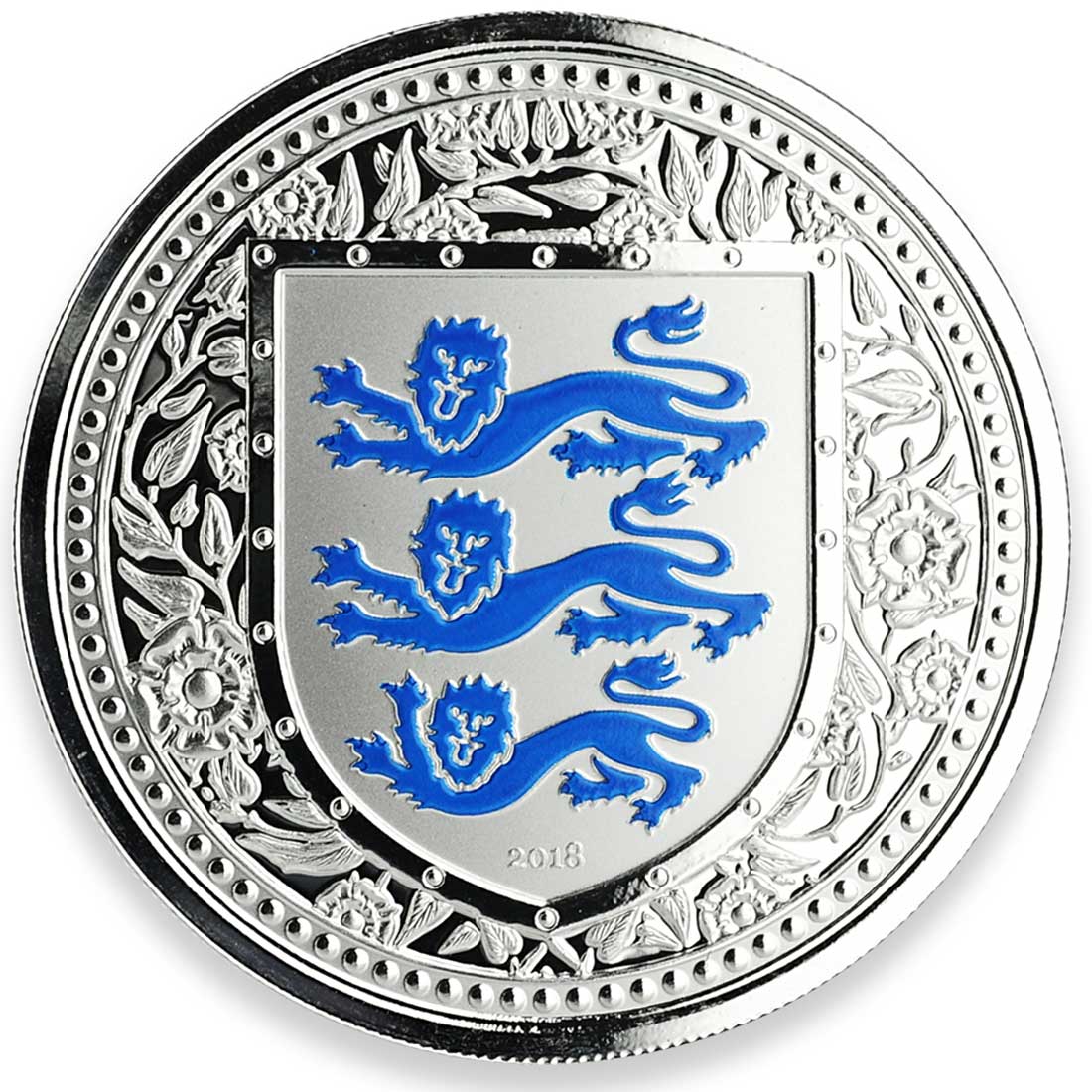 Royal Arms of England blue